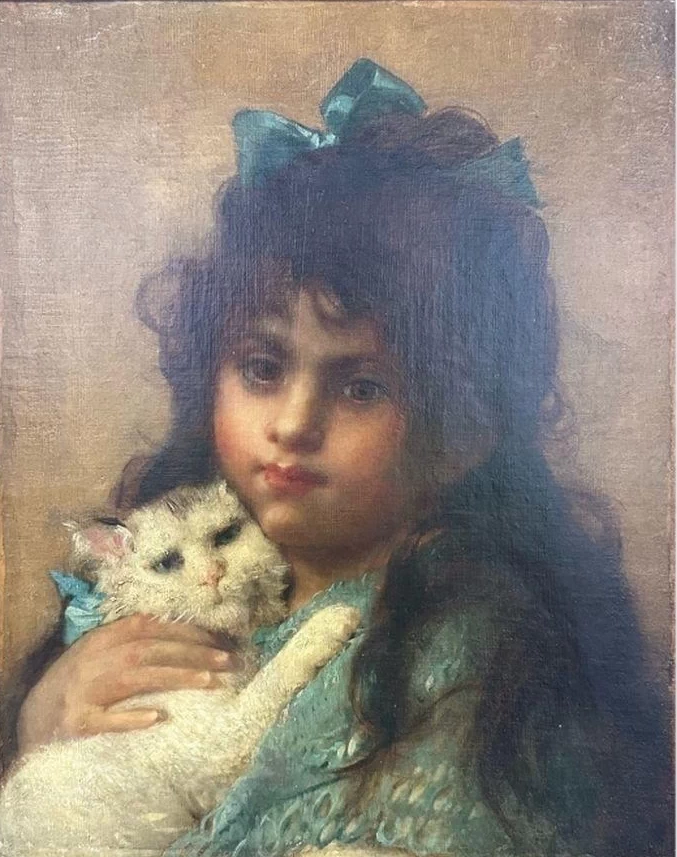 Ragazza con gatto